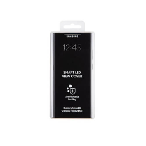 Оригинален Активен Калъф за Samsung Note 20, Led View Cover Book Case EF-NN980PMBEGEU, Черен (4)