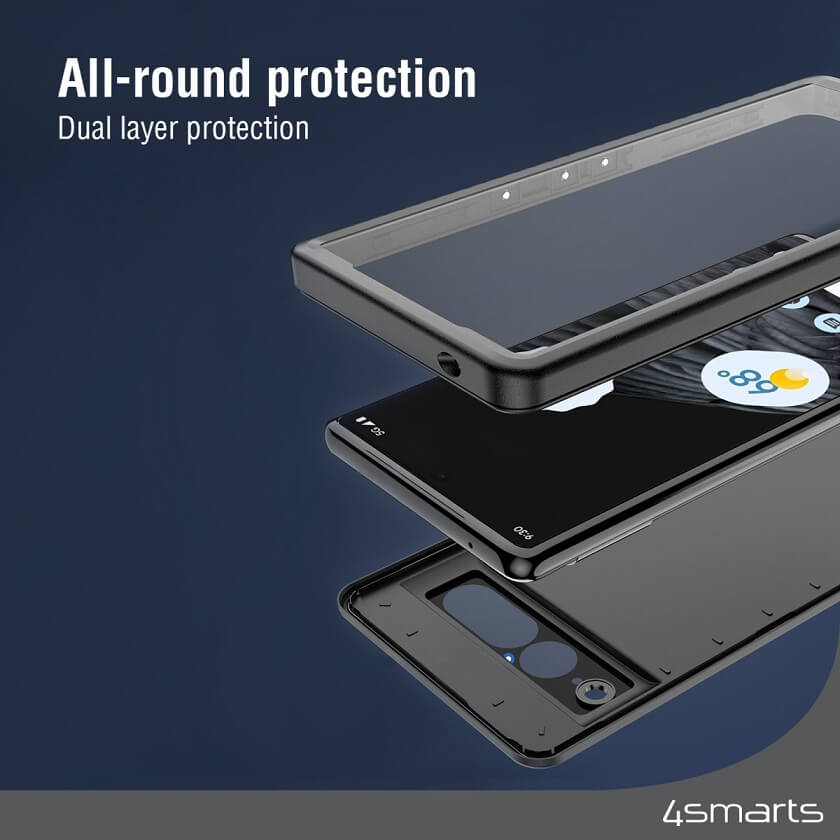 Водоустойчив Калъф за Google Pixel 7 Pro, 4Smarts Active Pro Stark Case, Черен (5)
