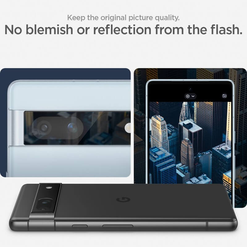 Протектор за Камерата на Google Pixel 7A, Spigen Ez Fit Cam Glass 2бр., Черен (8)