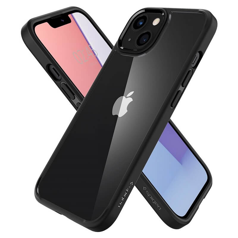 Противоударен Калъф за iPhone 13, Spigen Ultra Hybrid Case, Черен (6)
