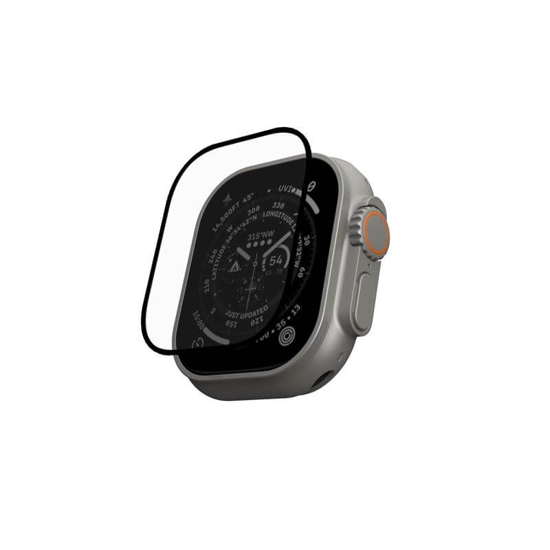 Стъклен Протектор за Apple Watch Ultra 49mm, UAG Shield Plus Glass, Черен
