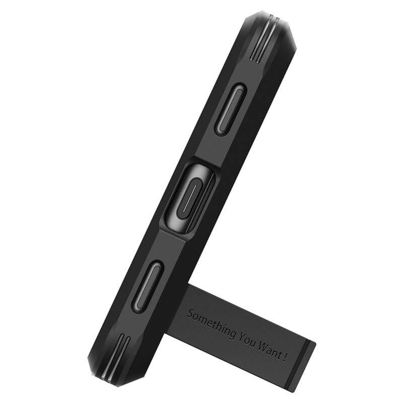 Калъф с Поставка за Google Pixel 7A, Spigen Tough Armor Case, Черен (7)