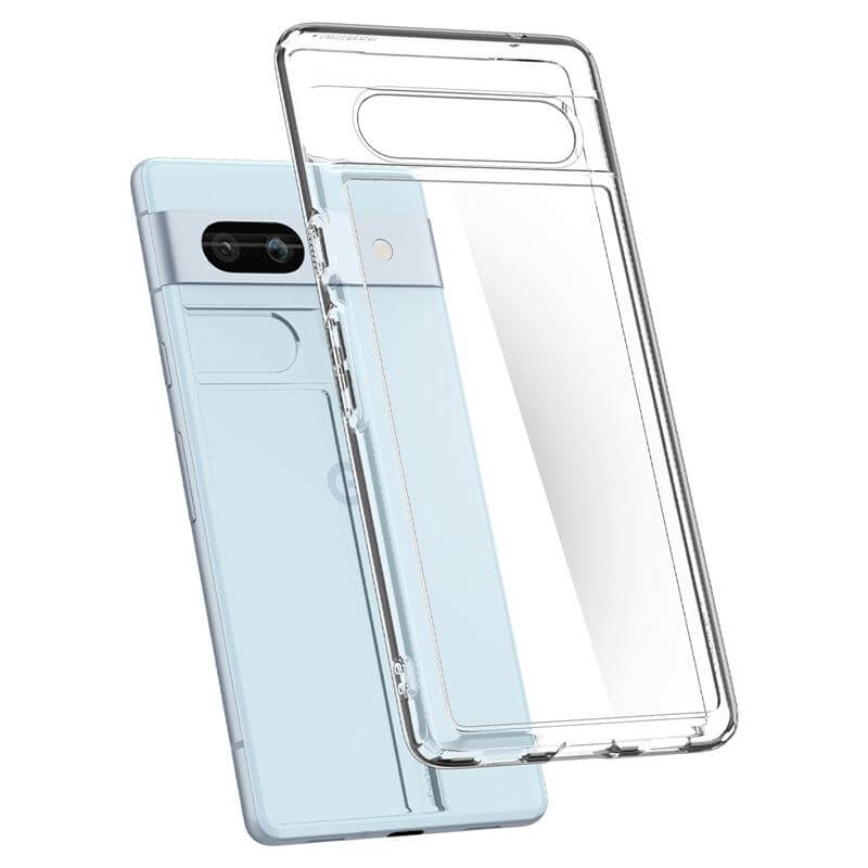 Противоударен Калъф за Google Pixel 7A, Spigen Ultra Hybrid Case, Прозрачен (5)