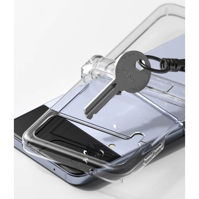 Калъф с Предпазител за Samsung Z Flip 4, Ringke Slim Hinge Case, Прозрачен (6)