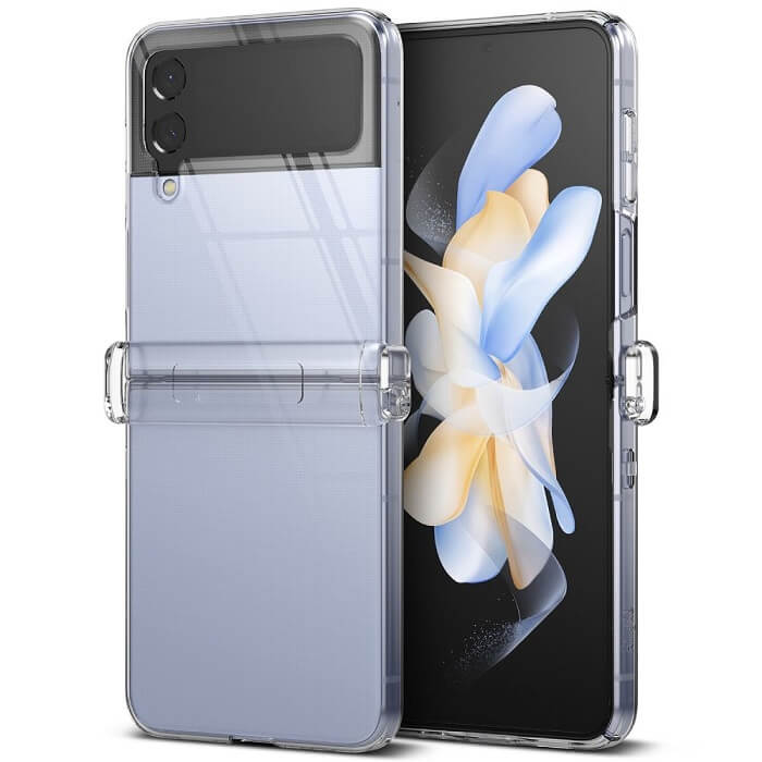 Калъф с Предпазител за Samsung Z Flip 4, Ringke Slim Hinge Case, Прозрачен