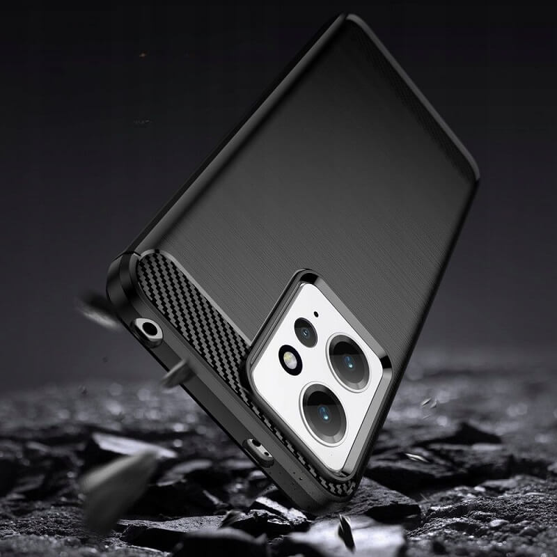 Противоударен Калъф за Xiaomi Redmi Note 12 4G, Tech-Protect Premium Carbon Case, Черен (5)