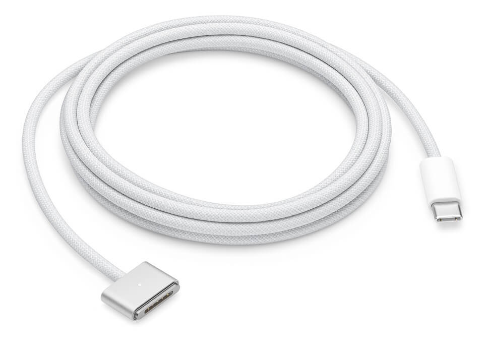 Оригинален Кабел за Macbook, Apple USB-C to MagSafe 3 MW613ZM/A 2m, Бял (2)