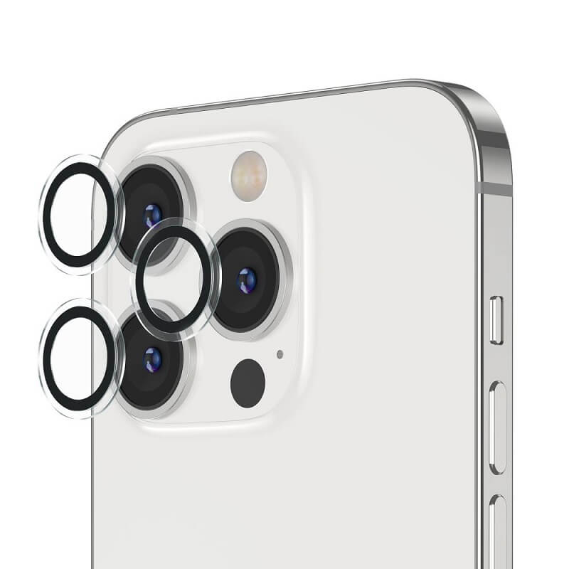 Протектор за Камерата на iPhone 14 Pro, ESR Camera Lens Ring Glass, Черен (2)