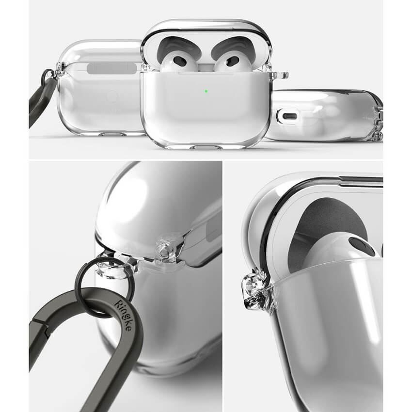 Калъф за Apple Airpods 3, Ringke Hinge Case, Прозрачен (6)