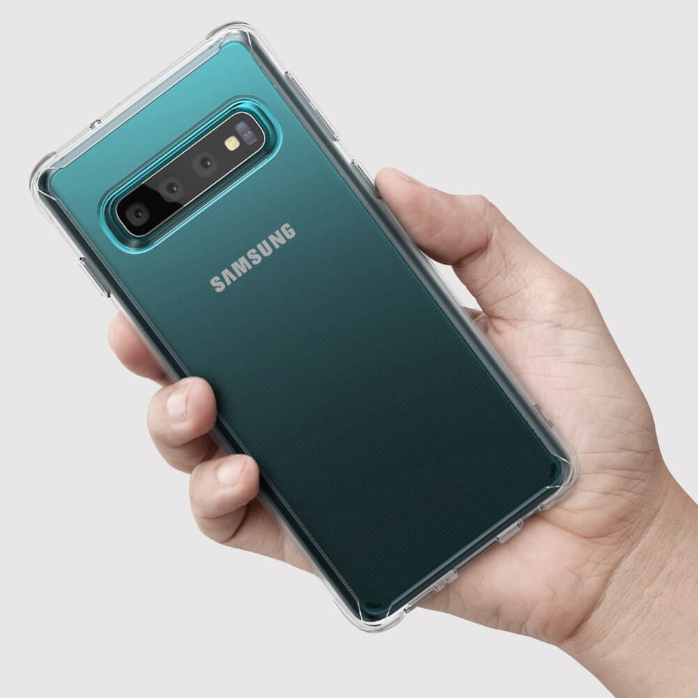 Противоударен Хибриден Калъф за Samsung S10, Ringke Fusion Case, Прозрачен (2)
