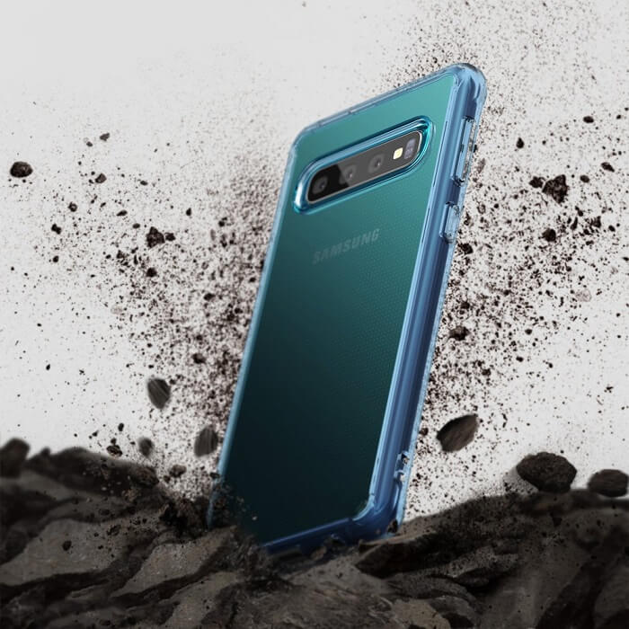 Противоударен Хибриден Калъф за Samsung S10, Ringke Fusion Case, Прозрачен (4)