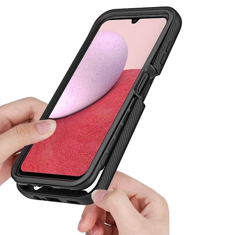 Цялостен Калъф за Samsung A14, Tech-Protect Defense 360 Case, Черен (5)