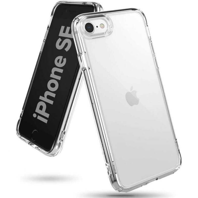 Противоударен Калъф за iPhone SE 2022/2020 8/7, Ringke Fusion Case, Прозрачен