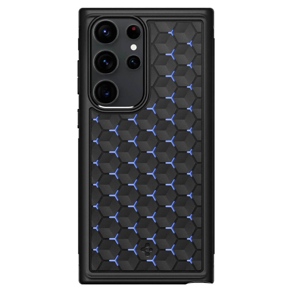 Противоударен Калъф за Samsung S23 Ultra, Spigen Cryo Armor Case, Черен (2)
