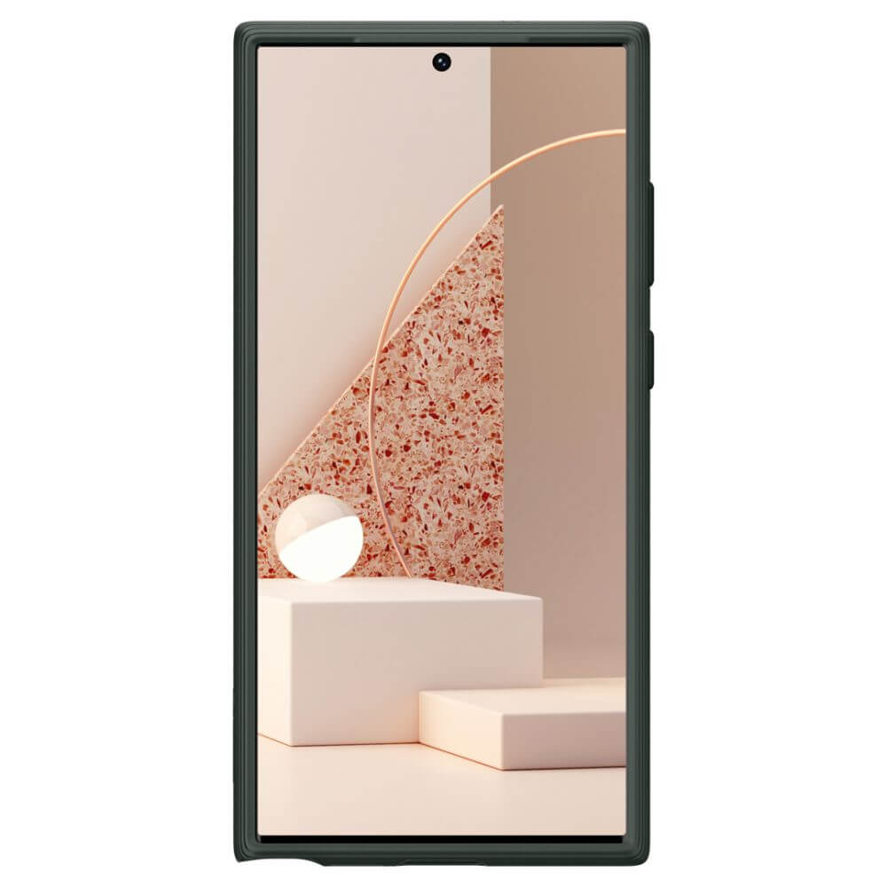 Противоударен Калъф за Samsung S23 Ultra, Spigen Caseology Parallax, Зелен (3)