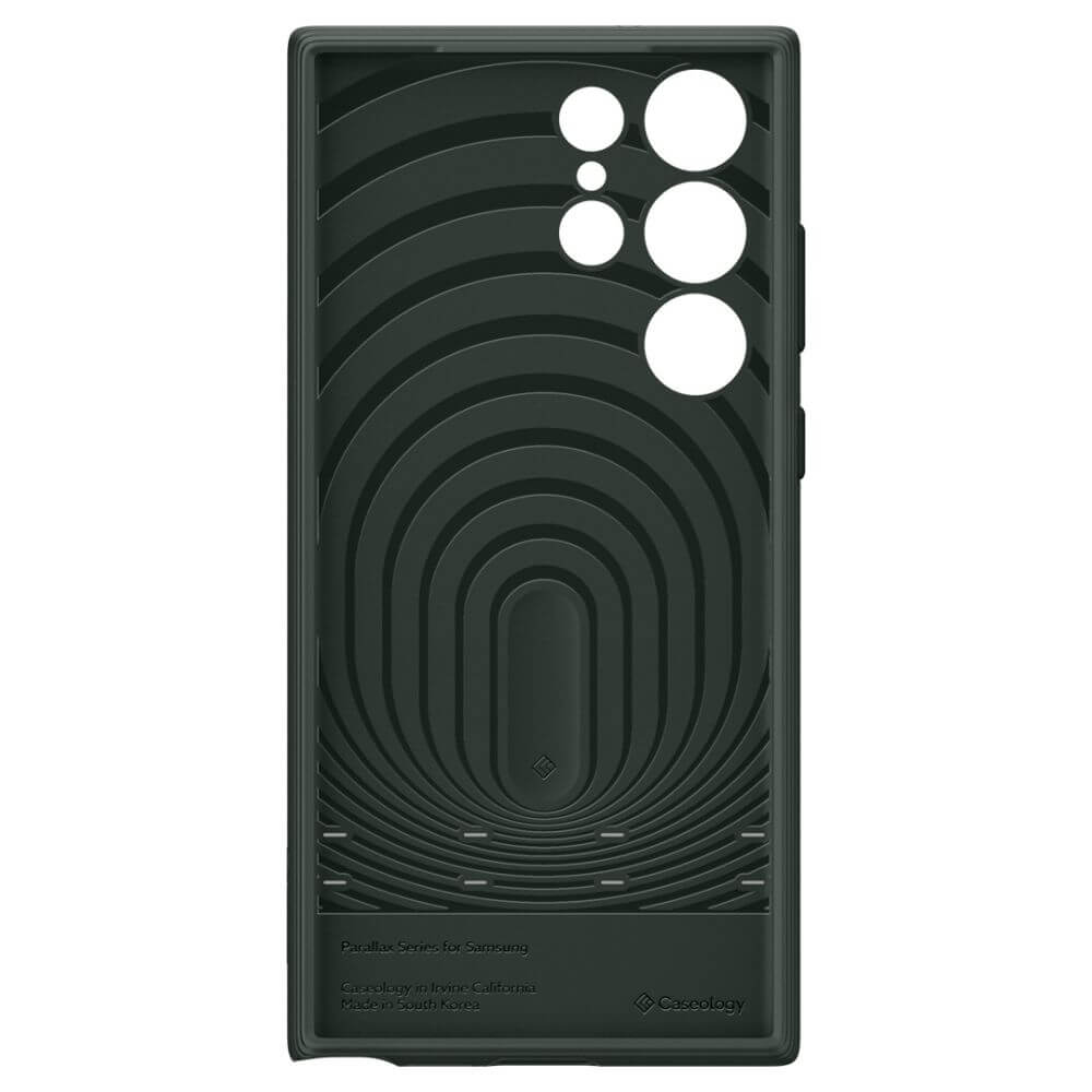Противоударен Калъф за Samsung S23 Ultra, Spigen Caseology Parallax, Зелен (4)