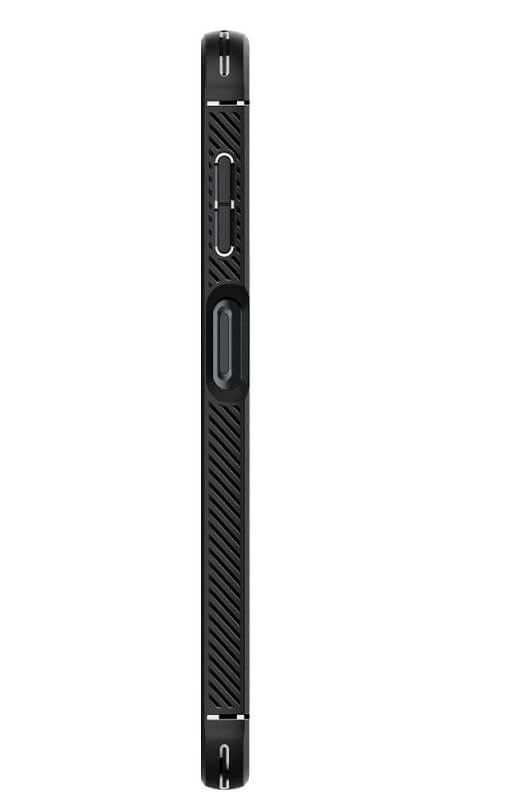 Противоударен Силиконов Калъф за Samsung A14, Spigen Rugged Armor Case, Черен (7)