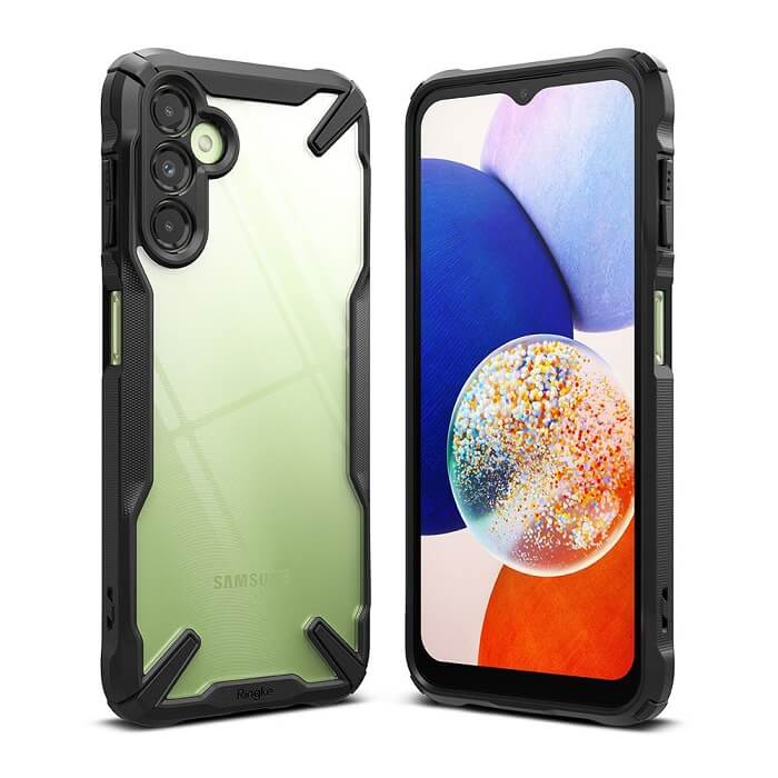 Противоударен Хибриден Калъф за Samsung A54, Ringke Fusion X Case, Черен