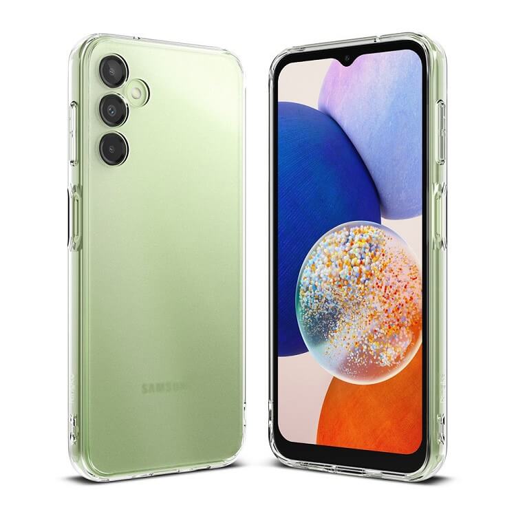 Противоударен Хибриден Калъф за Samsung A14, Ringke Fusion Matte Case, Прозрачен (2)