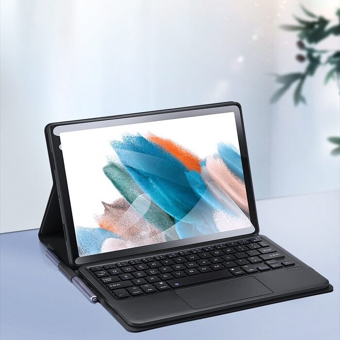 Калъф с Клавиатура за Samsung Tab A8 10.5, Dux Ducis Touchpad Keyboard Case, Черен (3)