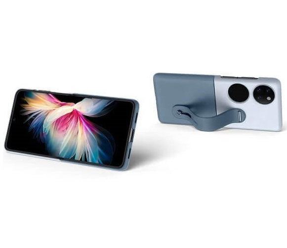 Оригинален Кожен Калъф за Huawei P50 Pocket, Stand PU Case, Лилав (5)
