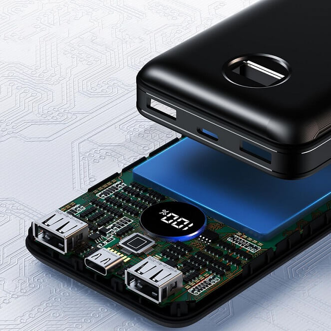 Външна Батерия, Choetech 45W PD3.0 20000 mAh, Черен (5)