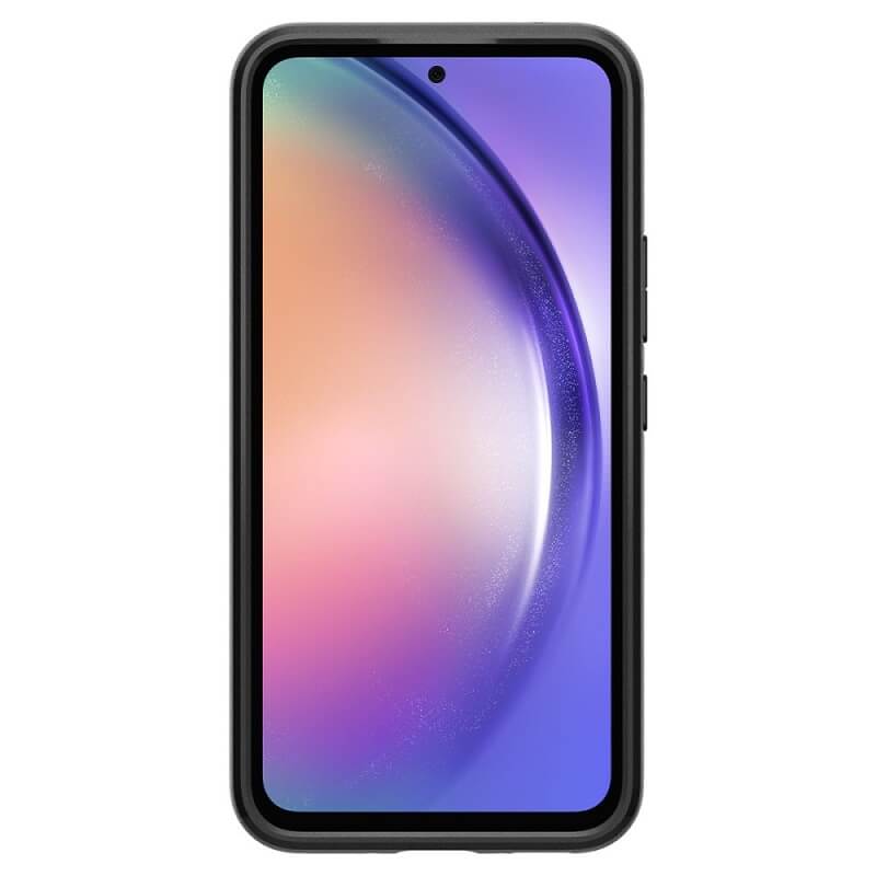 Калъф с Камерен Предпазител за Samsung A54, Spigen Optik Armor Case, Черен (4)