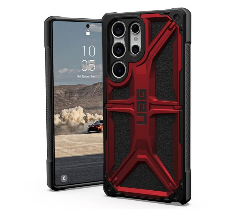 Противоударен Калъф за Samsung S23 Ultra, UAG Monarch Case, Червен (2)