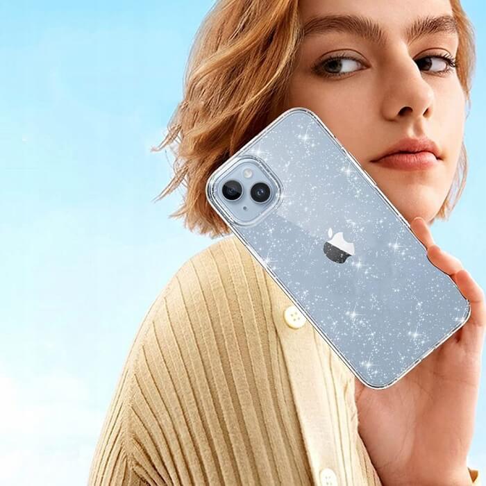 Блестящ Калъф за Samsung A34, Tech-Protect FlexAir Hybrid Glitter Case, Прозрачен (3)