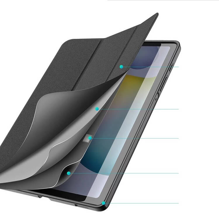 Калъф с Pen Поставка за Samsung Tab S6 Lite 10.4, Dux Ducis Domo Case, Черен (4)