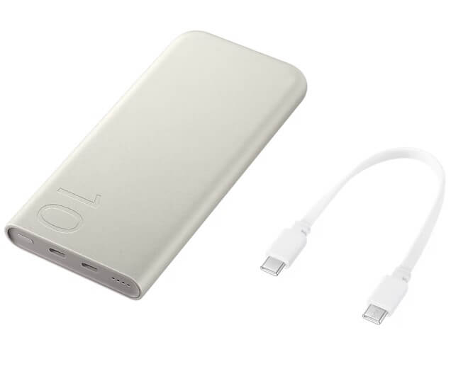 Външна Батерия с Бързо Зареждане, Samsung EB-P3400XUE 10000 mAh 25W Еко, Бежов (2)