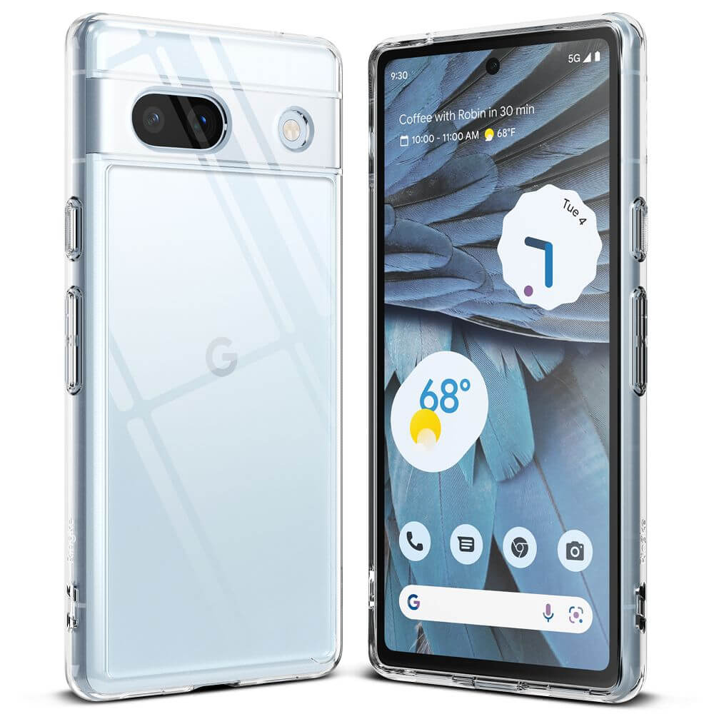 Противоударен Хибриден Калъф за Google Pixel 7A, Ringke Fusion Case, Прозрачен (2)