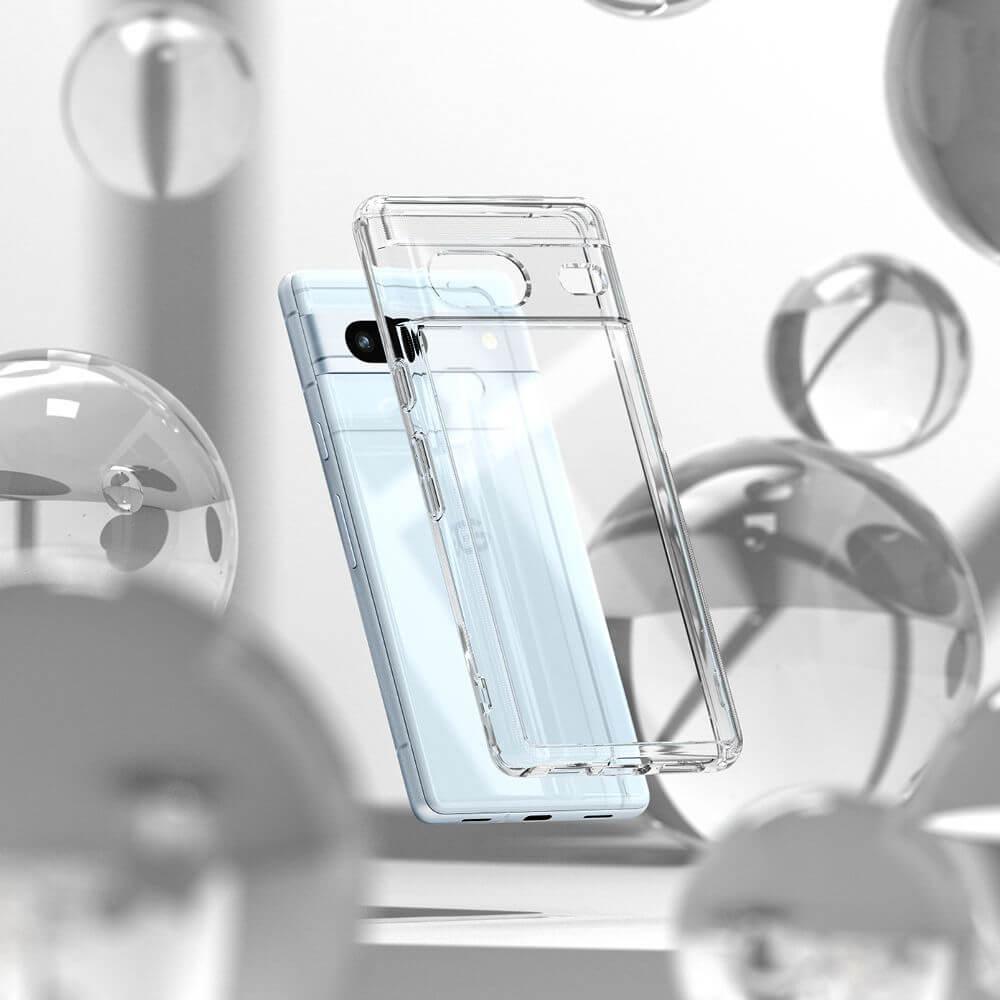 Противоударен Хибриден Калъф за Google Pixel 7A, Ringke Fusion Case, Прозрачен (4)