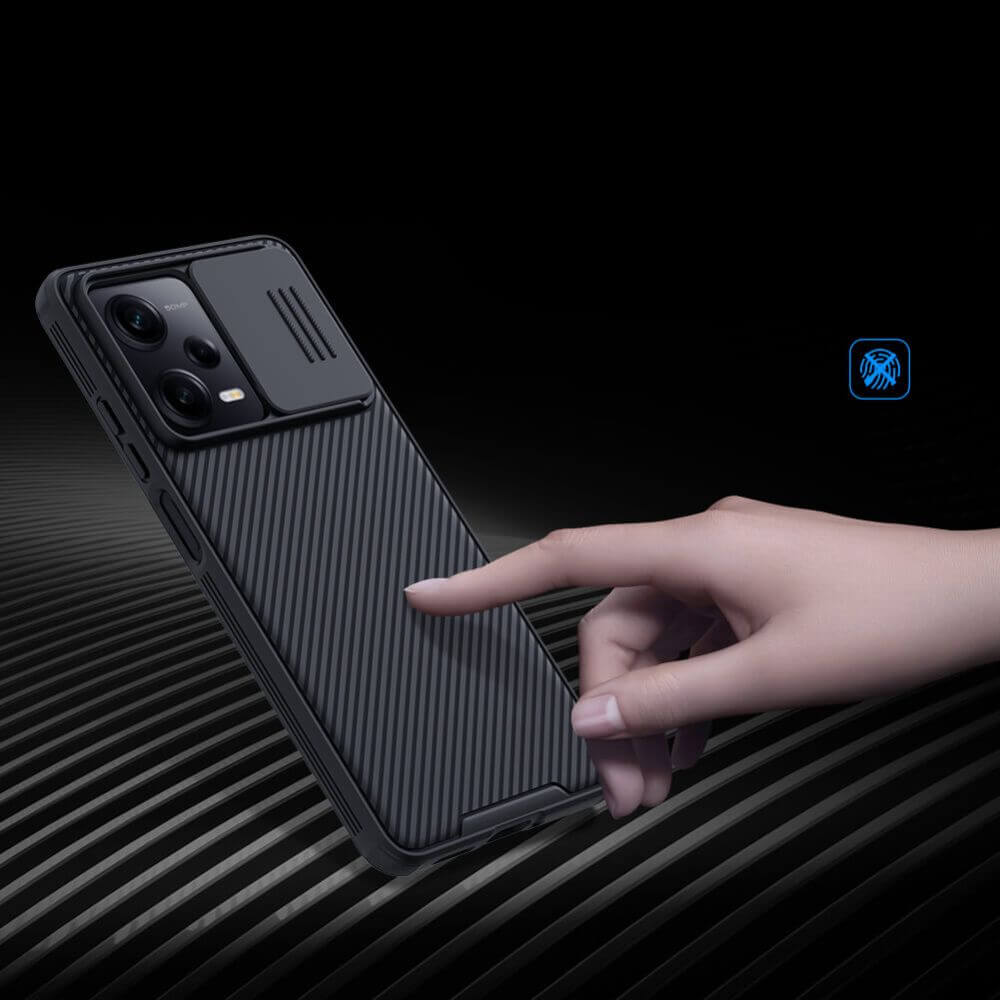 Калъф с Плъзгач за Камера за Xiaomi Redmi Note 12 Pro 5G, Nillkin CamShield Case, Черен (6)