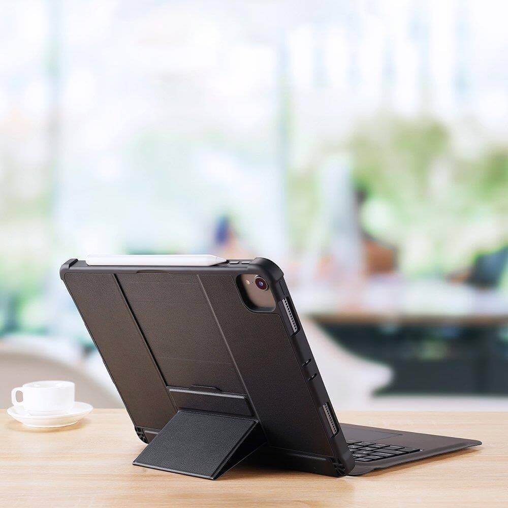 Калъф с Клавиатура за iPad 9/ 8/ 7 10.2, Dux Ducis Touchpad Keyboard Soft Case, Черен (5)
