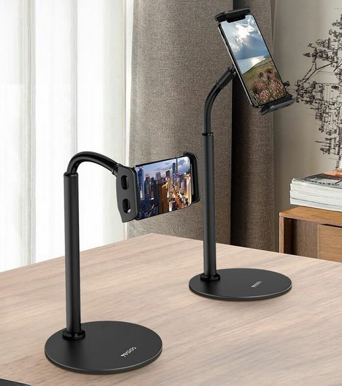 Стойка за Таблети и Смартфони, Yesido Desktop Holder, Черен (2)