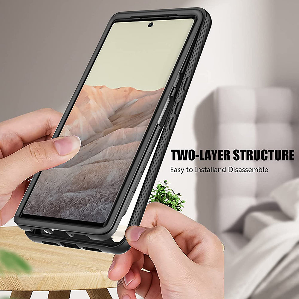 Цялостен Калъф за Google Pixel 6 Pro, Tech-Protect Defense 360 Pro Case, Черен (6)