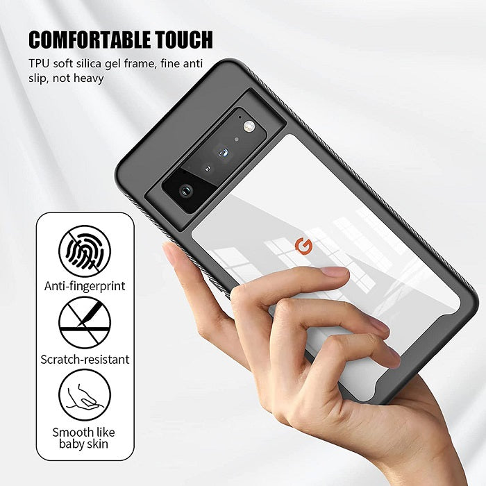 Цялостен Калъф за Google Pixel 6 Pro, Tech-Protect Defense 360 Pro Case, Черен (4)