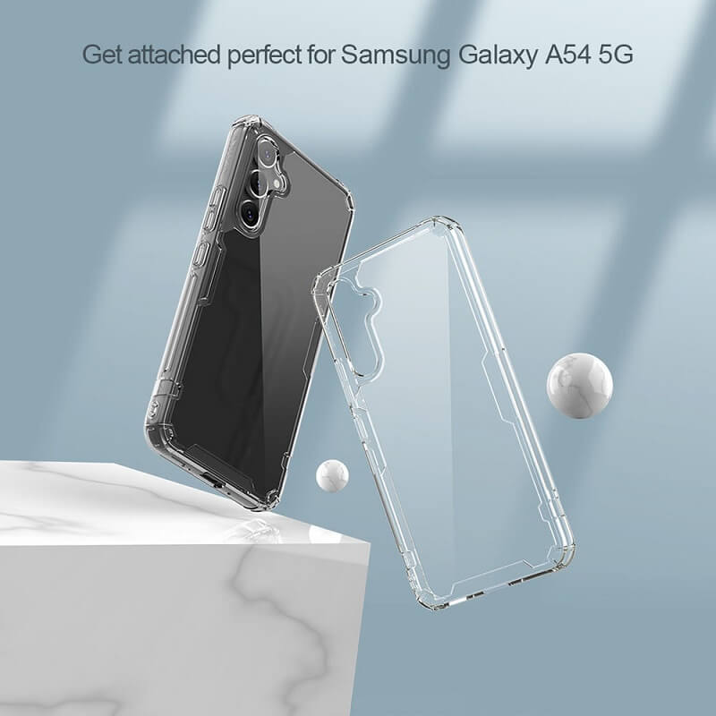 Противоударен Калъф за Samsung A54, Nillkin TPU Pro Case, Прозрачен (7)