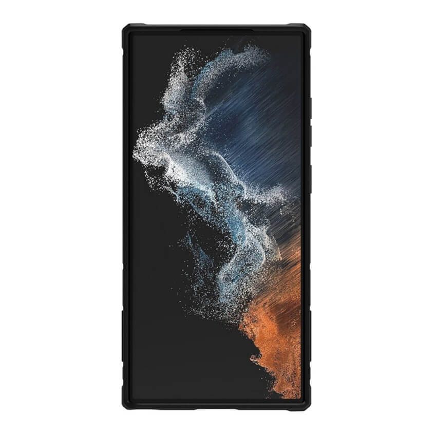 Калъф с Плъзгач и Поставка за Samsung S23 Ultra, Nillkin CamShield Armor Pro Case, Черен (3)