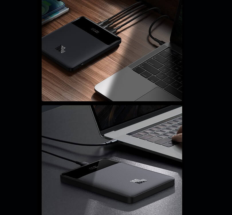Външна Батерия за Лаптоп, Baseus Blade Ultra Thin 100W PD3.0 20000 mAh, Черен (7)