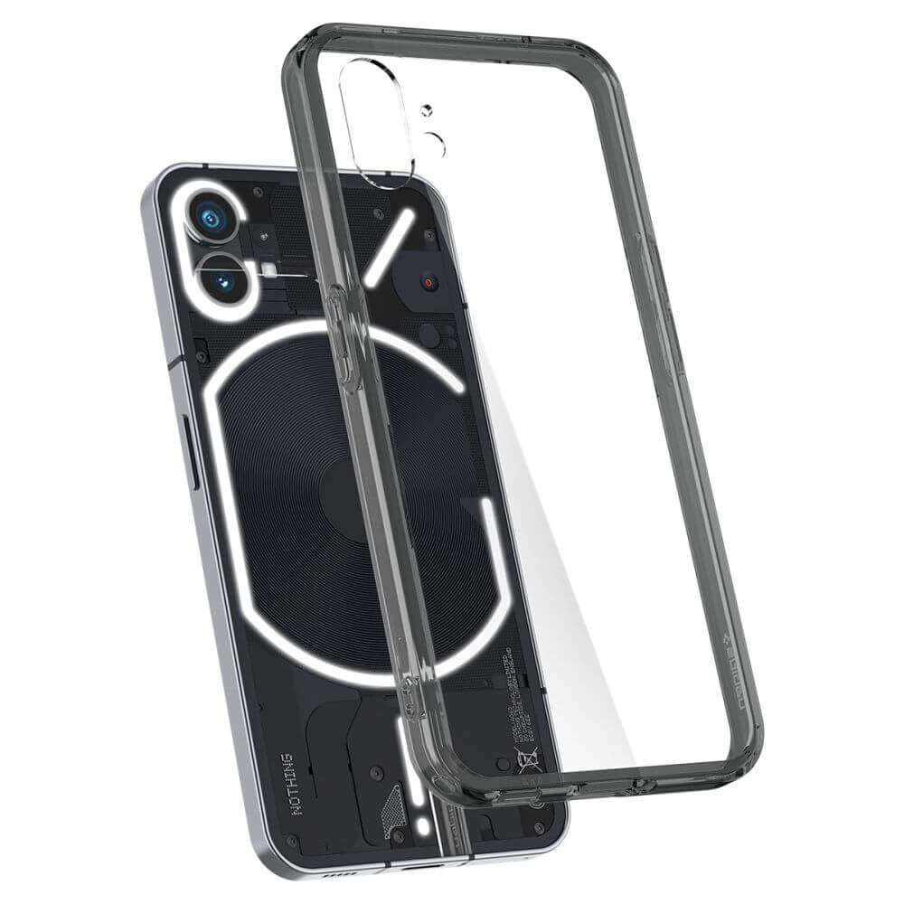 Противоударен Калъф за Nothing Phone 1, Spigen Ultra Hybrid Space Case, Черен (5)