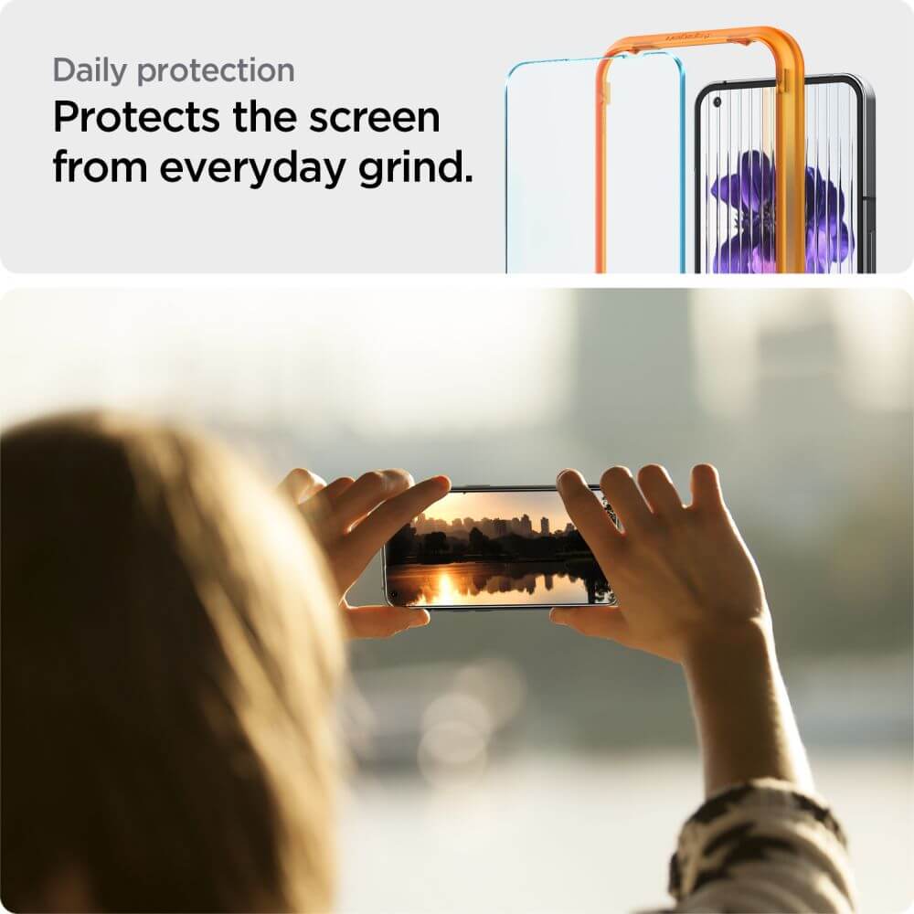 Стъклен Протектор за Nothing Phone 1, Spigen EZ Fit Glass 2бр., Прозрачен (5)