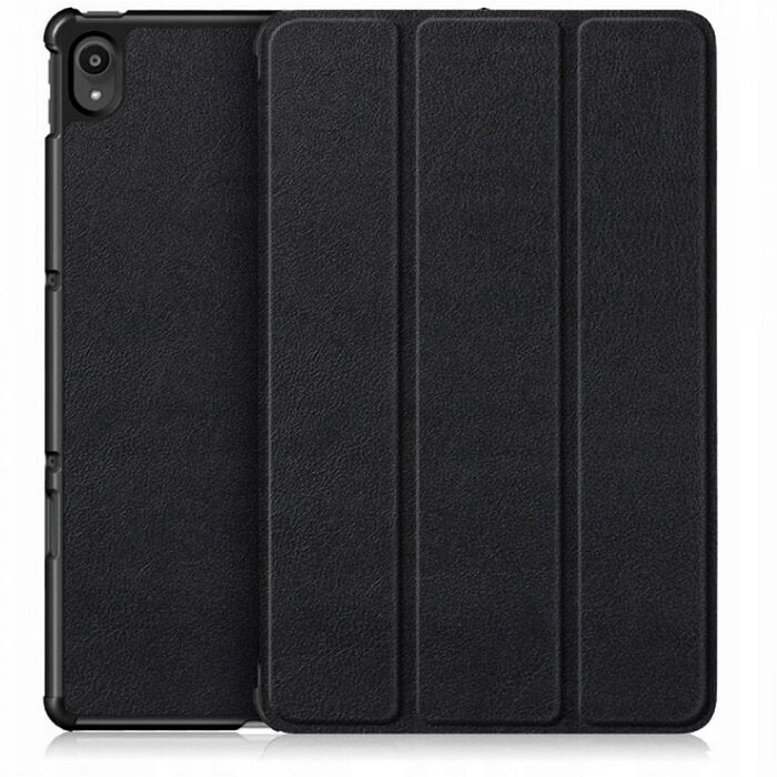 Калъф за Lenovo Tab P11/P11 Plus, Tech-Protect Tri-Fold Leather Case, Черен