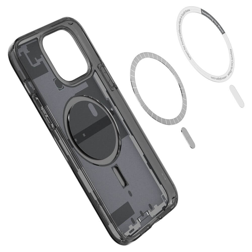 Magsafe Калъф за iPhone 14 Pro Max, Spigen Zero One Ultra Hybrid Case, Черен (3)
