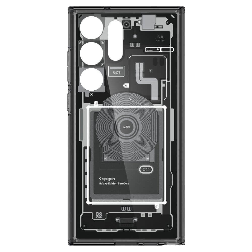 Хибриден Калъф за Samsung S23 Ultra, Spigen Zero One Ultra Hybrid Case, Черен (7)