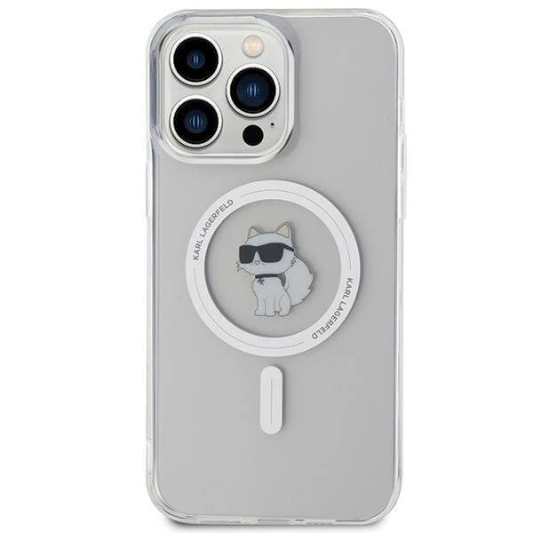 Magsafe Калъф за iPhone 15 Pro Max, Karl Lagerfeld IML Choupette Case, Прозрачен