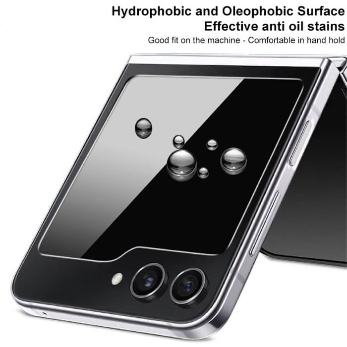 Затъмняващ Протектор за Samsung Z Flip 5, Imak Privacy Anti-Spy Glass, Черен (6)