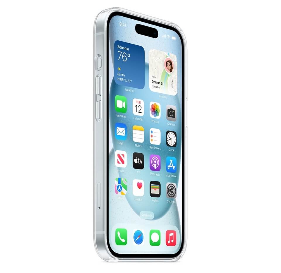 Оригинален Калъф за iPhone 15 Pro, Clear Magsafe Case MT223ZM/A, Прозрачен (5)