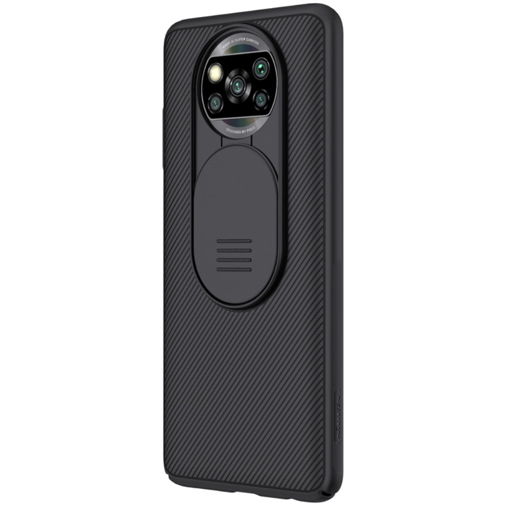 Калъф с Плъзгач за Камера за Xiaomi Poco X3/Pro, Nillkin CamShield Case, Черен (5)